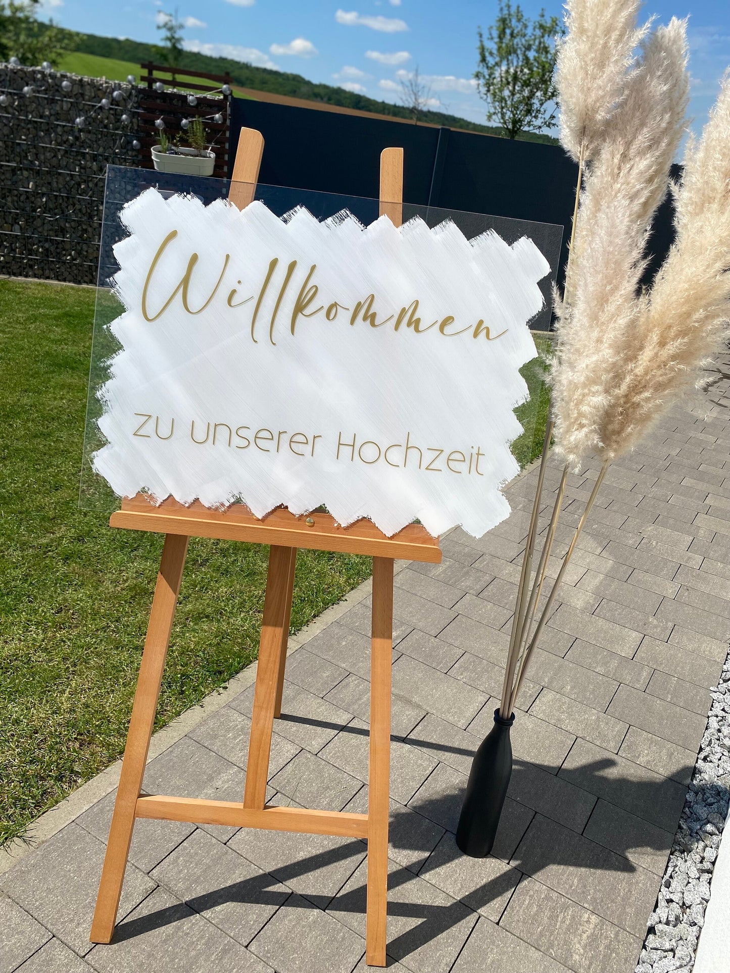 Willkommensschild