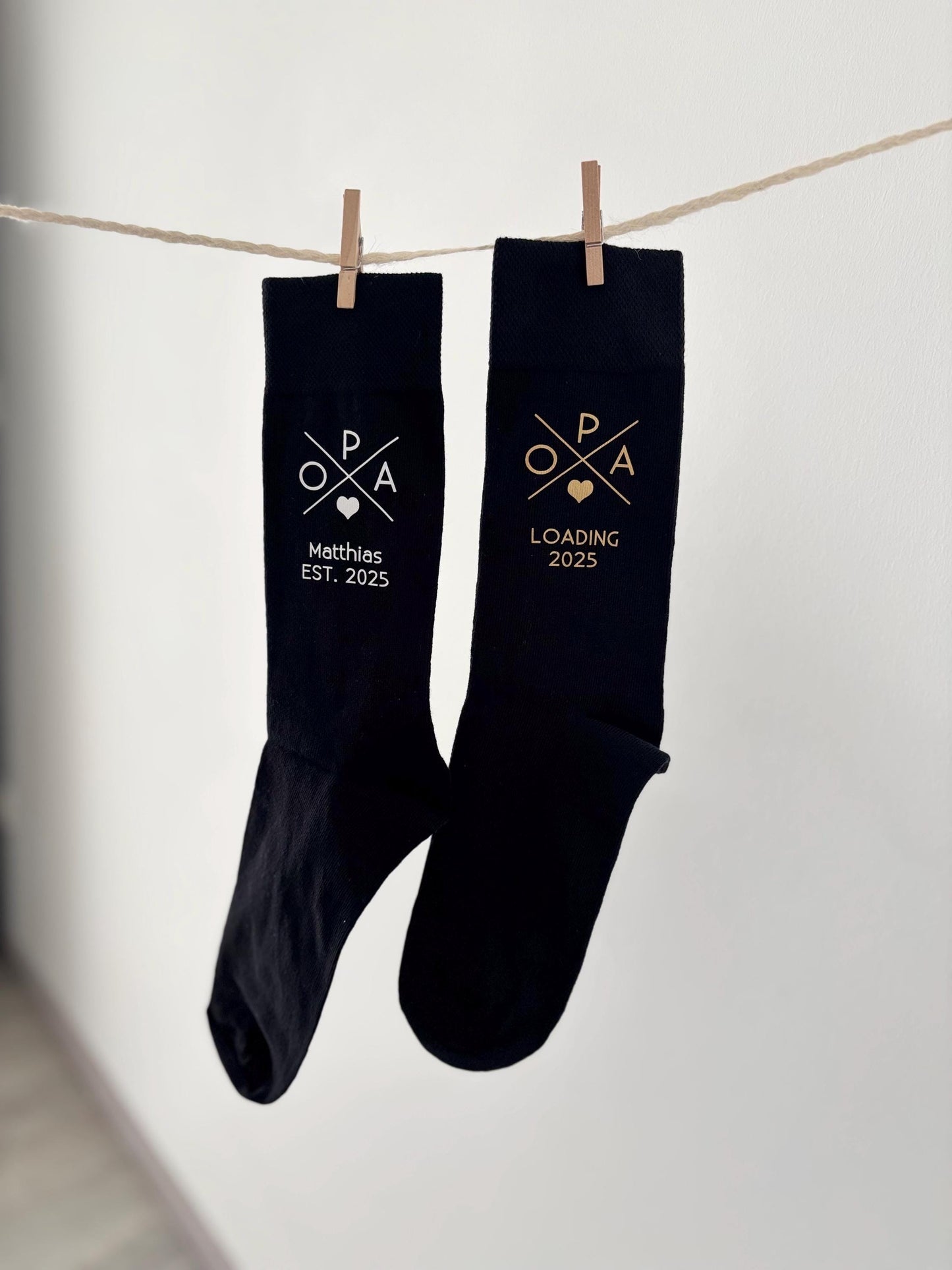 Socken Papa / Oma / Opa "loading"