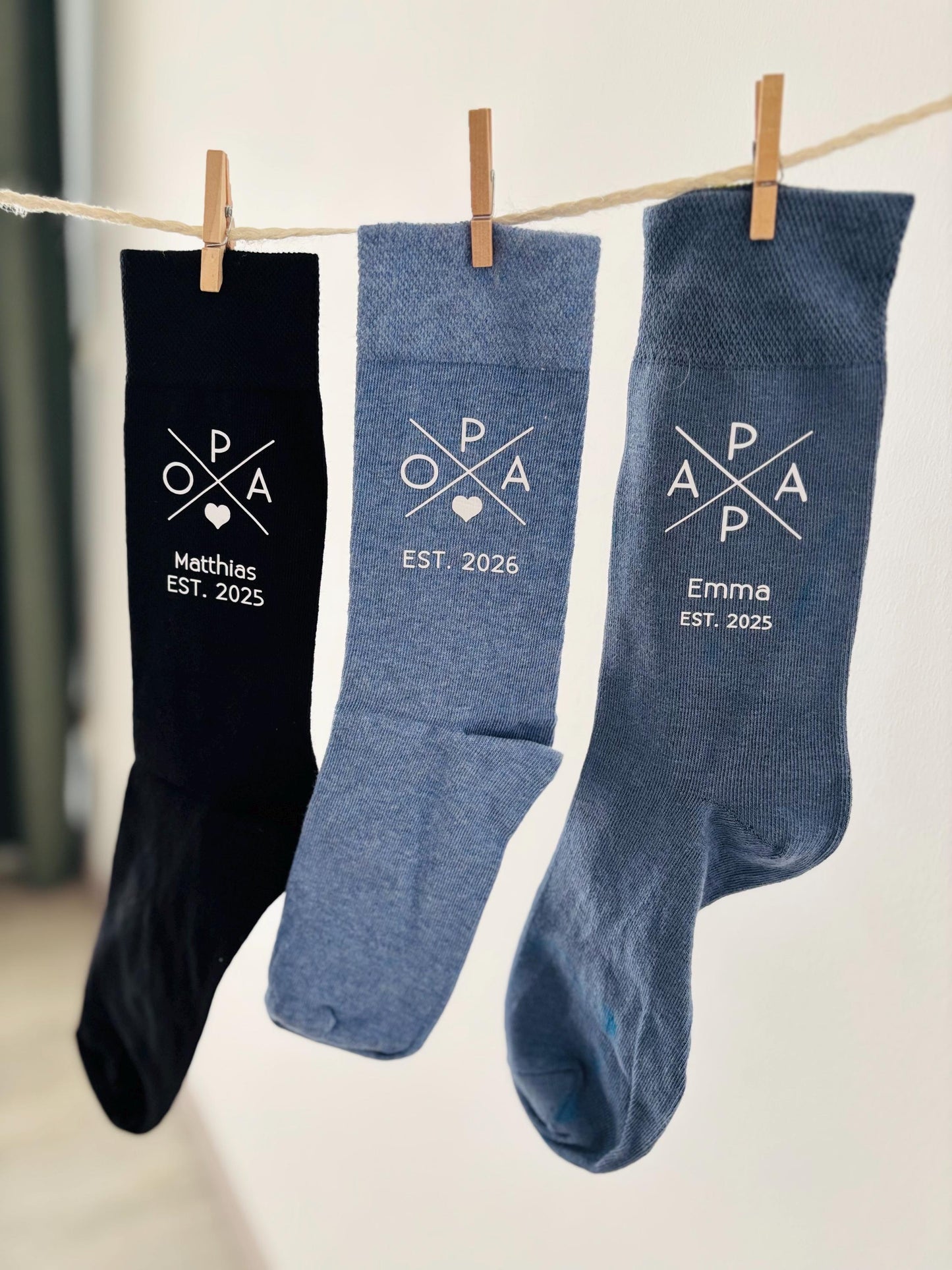 Socken Papa / Oma / Opa "loading"