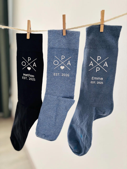 Socken Papa / Oma / Opa "loading"