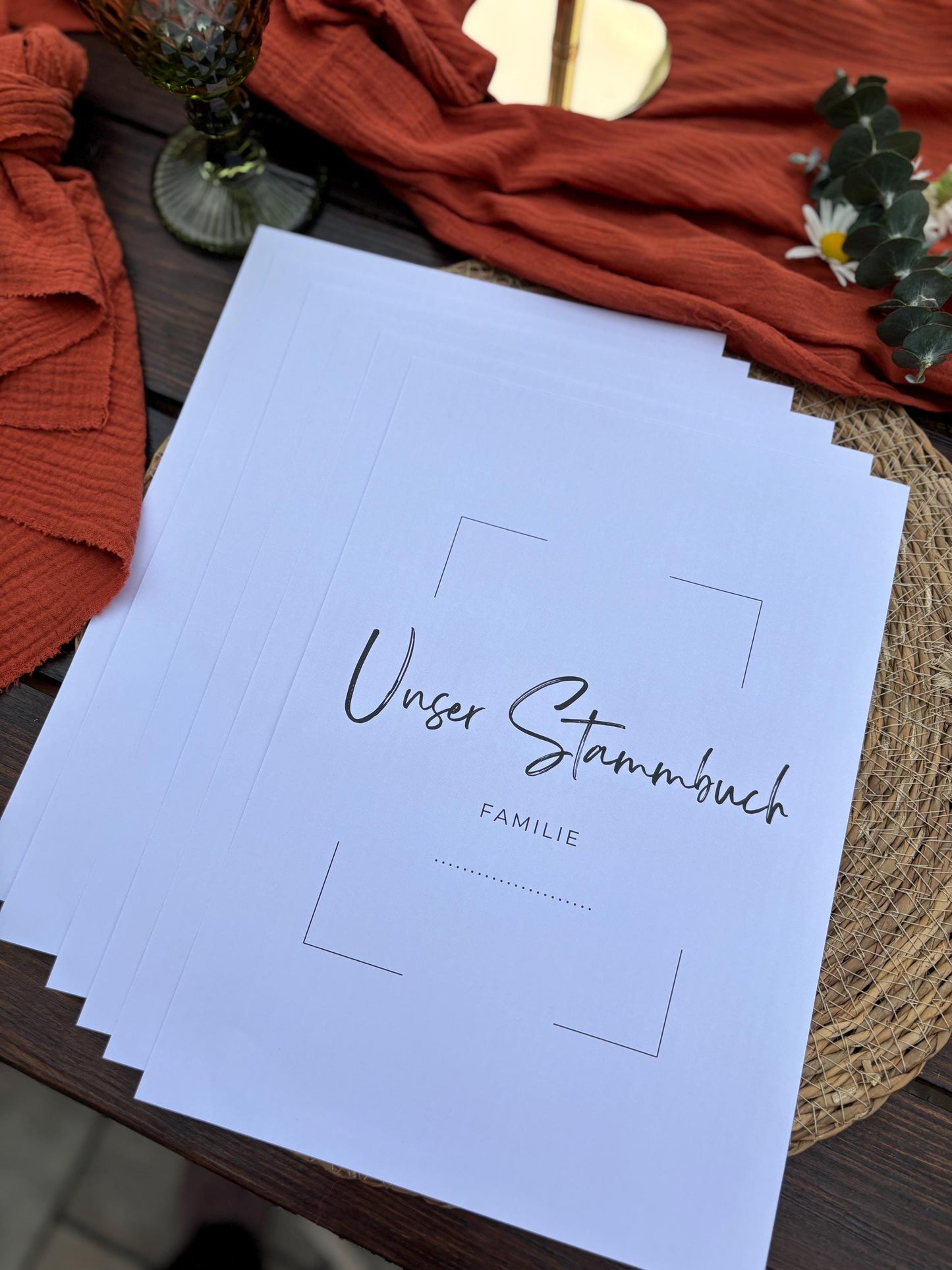 Stammbuch Einlegeblätter