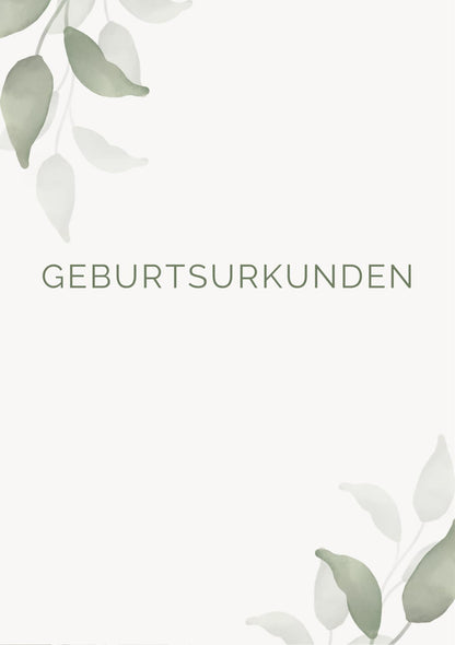 Stammbuch Einlegeblätter