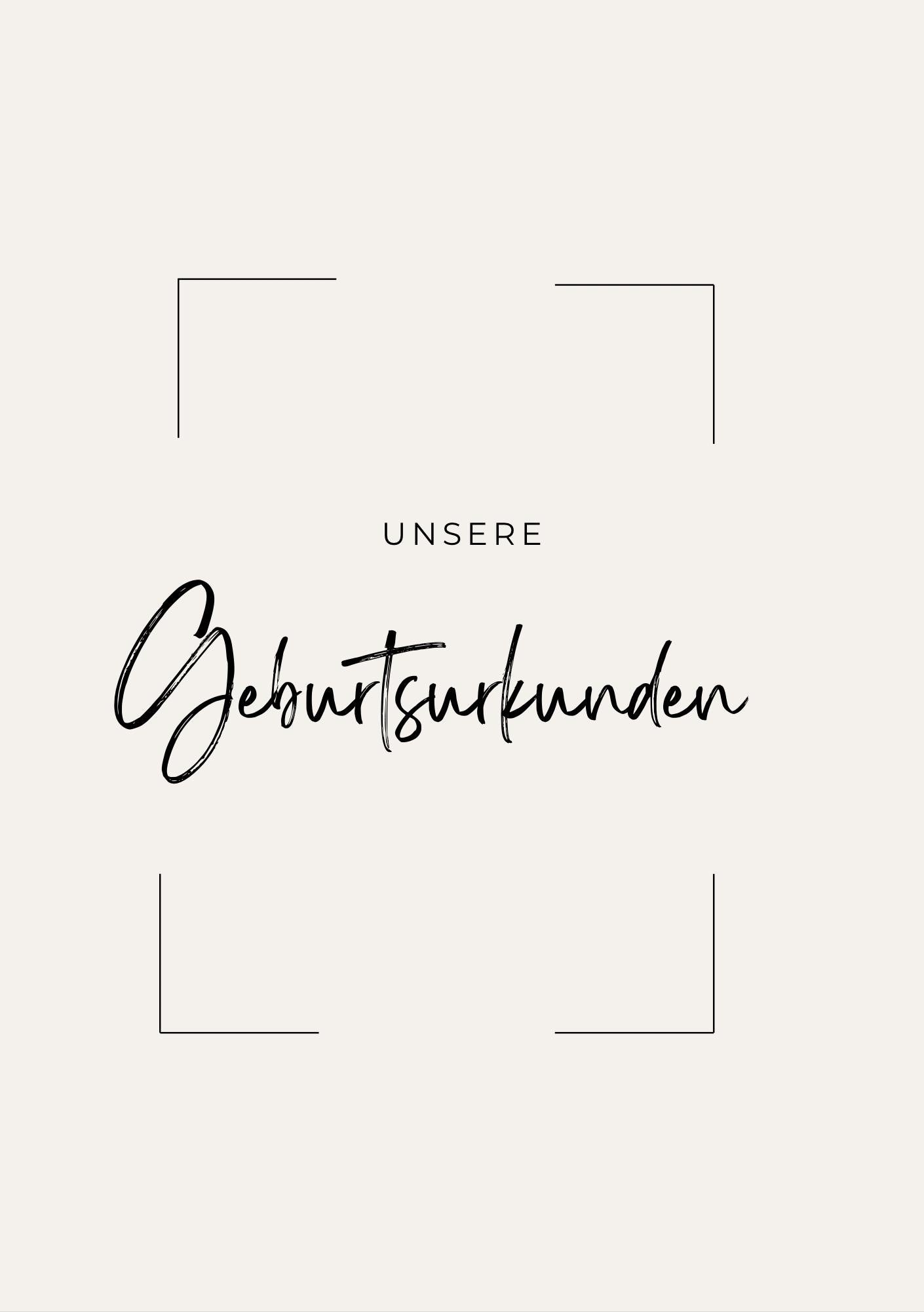 Stammbuch Einlegeblätter