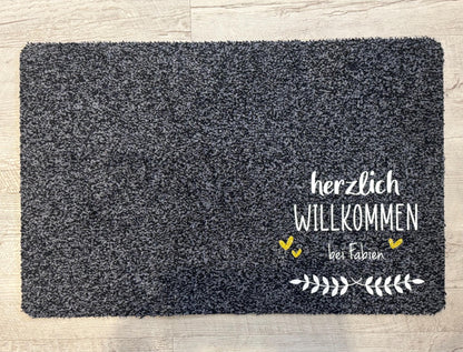 Fußmatte Herzlich Willkommen