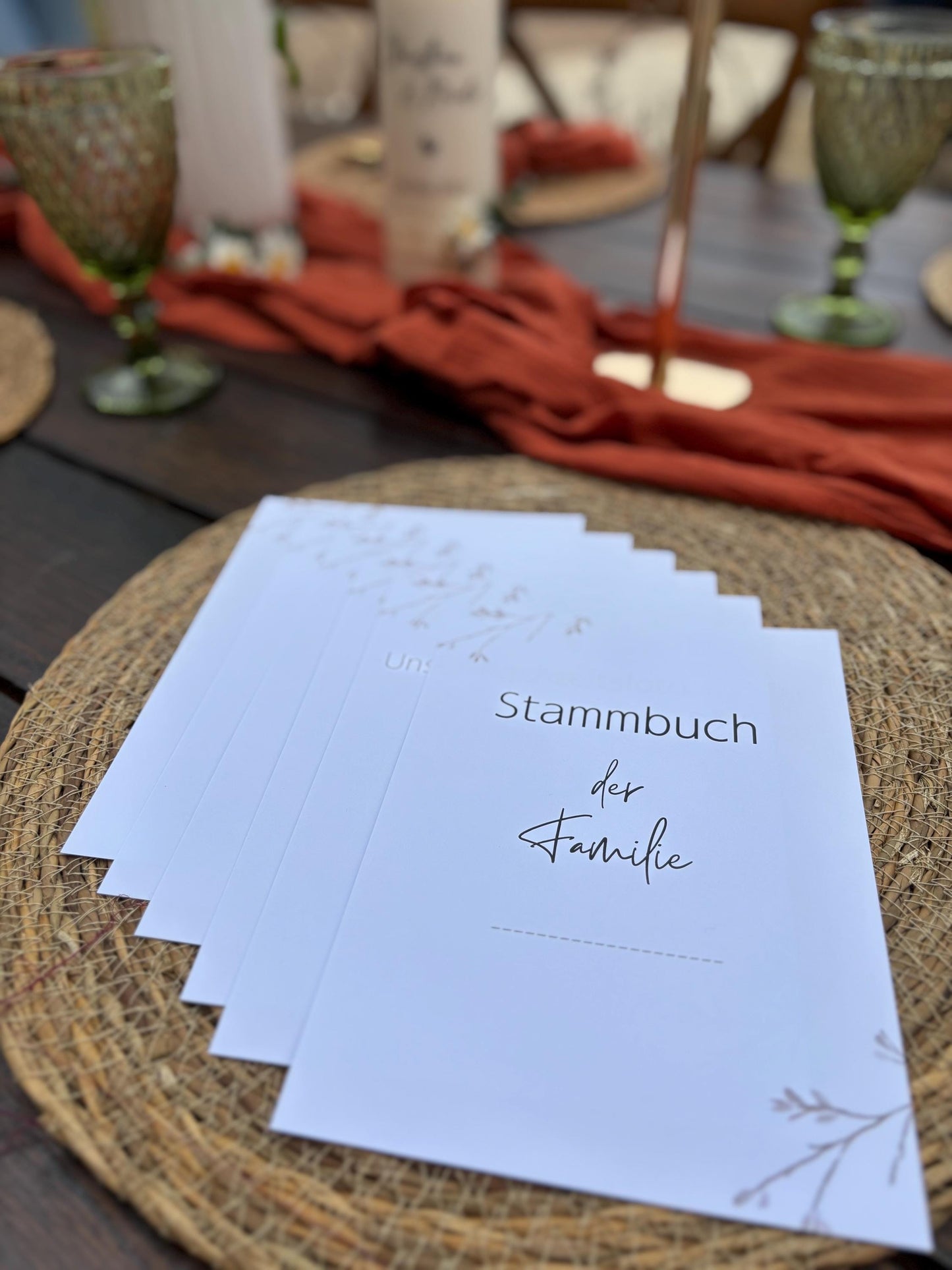 Stammbuch Einlegeblätter